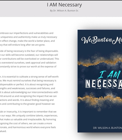 I AM NECESSARY (Book)